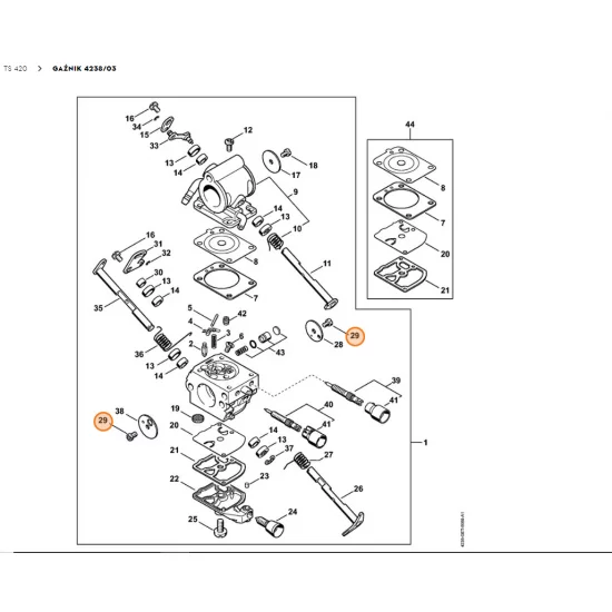 STIHL  Śruba z łbem półokrągłym 1125 122 7403